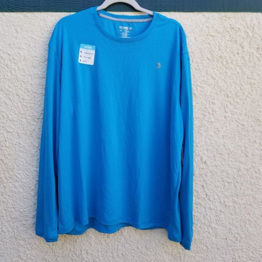 NWT Reel Legends Freeline long sleeve UPF fishing shirt in Hawaiian Ocean